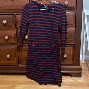 Talbots striped dress